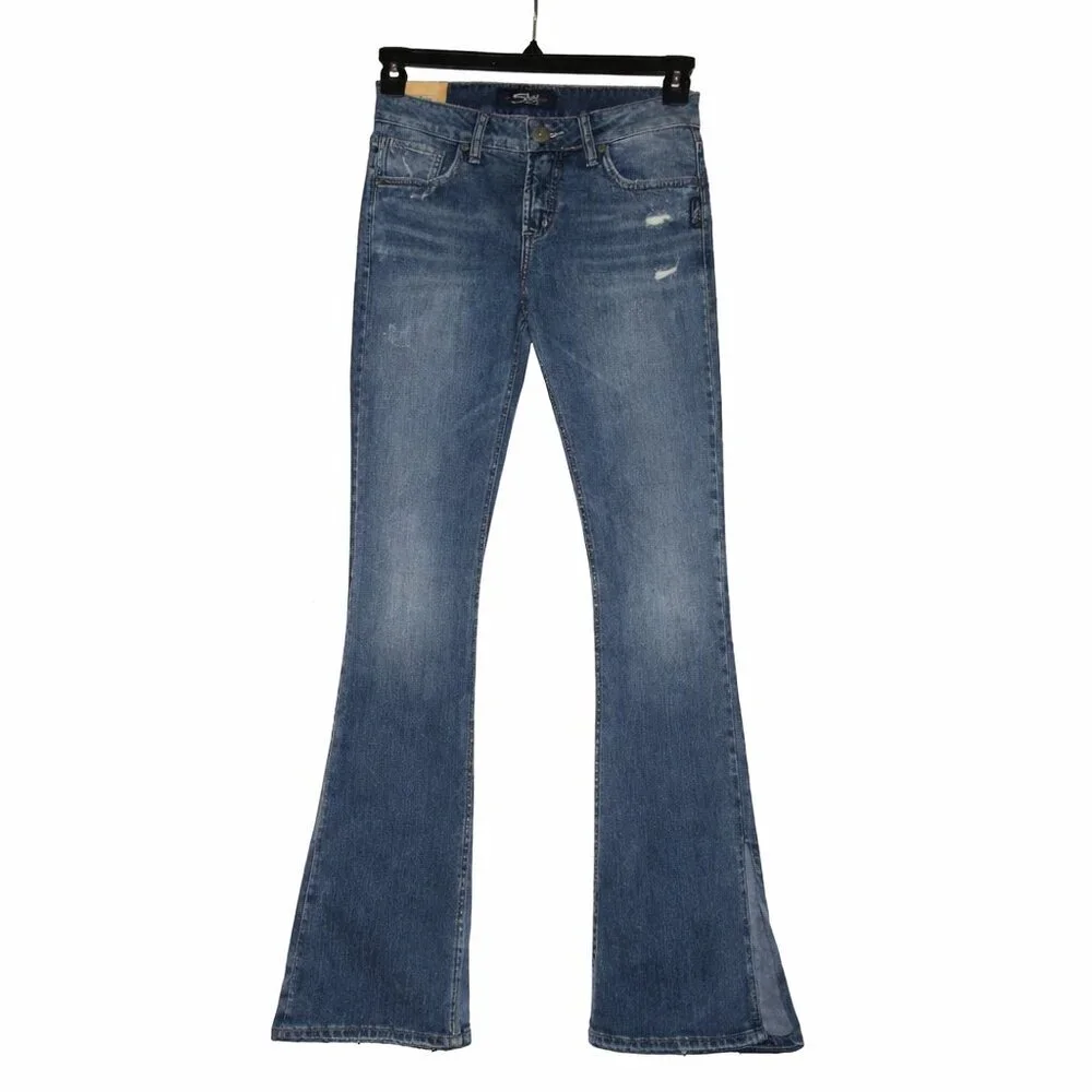 NWT SILVER Avery High-Rise Boot Jeans Size 25